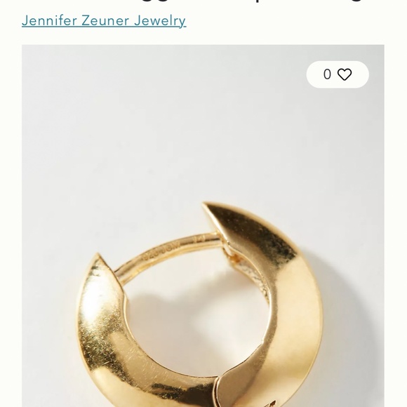 Farrah Huggie hoop earrings - Picture 2 of 3